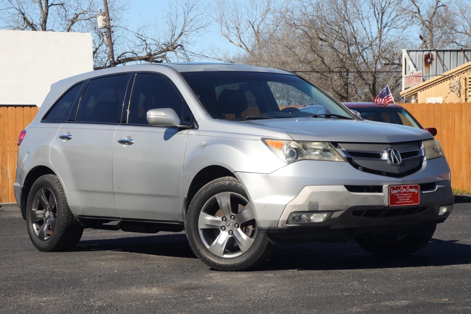 2007 SILVER ACURA MDX Sport Package with Rear DVD System (2HNYD28837H) with an 3.7L V6 SOHC 24V engine, 5-SPEED AUTOMATIC transmission, located at 420 E. Kingsbury St., Seguin, TX, 78155, (830) 401-0495, 29.581060, -97.961647 - Photo#0